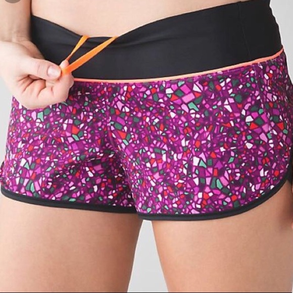 NWT PARADISE MULTI LULULEMON SPEED SHORT H2O - - 4 - Picture 2 of 8